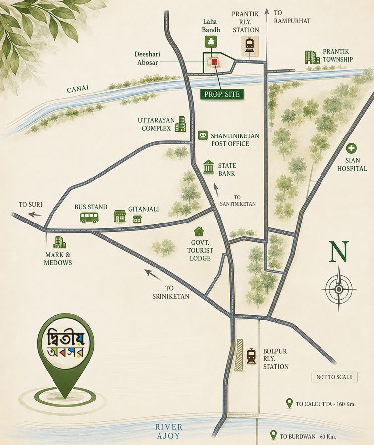Dwitiya Abosar - Location Map
